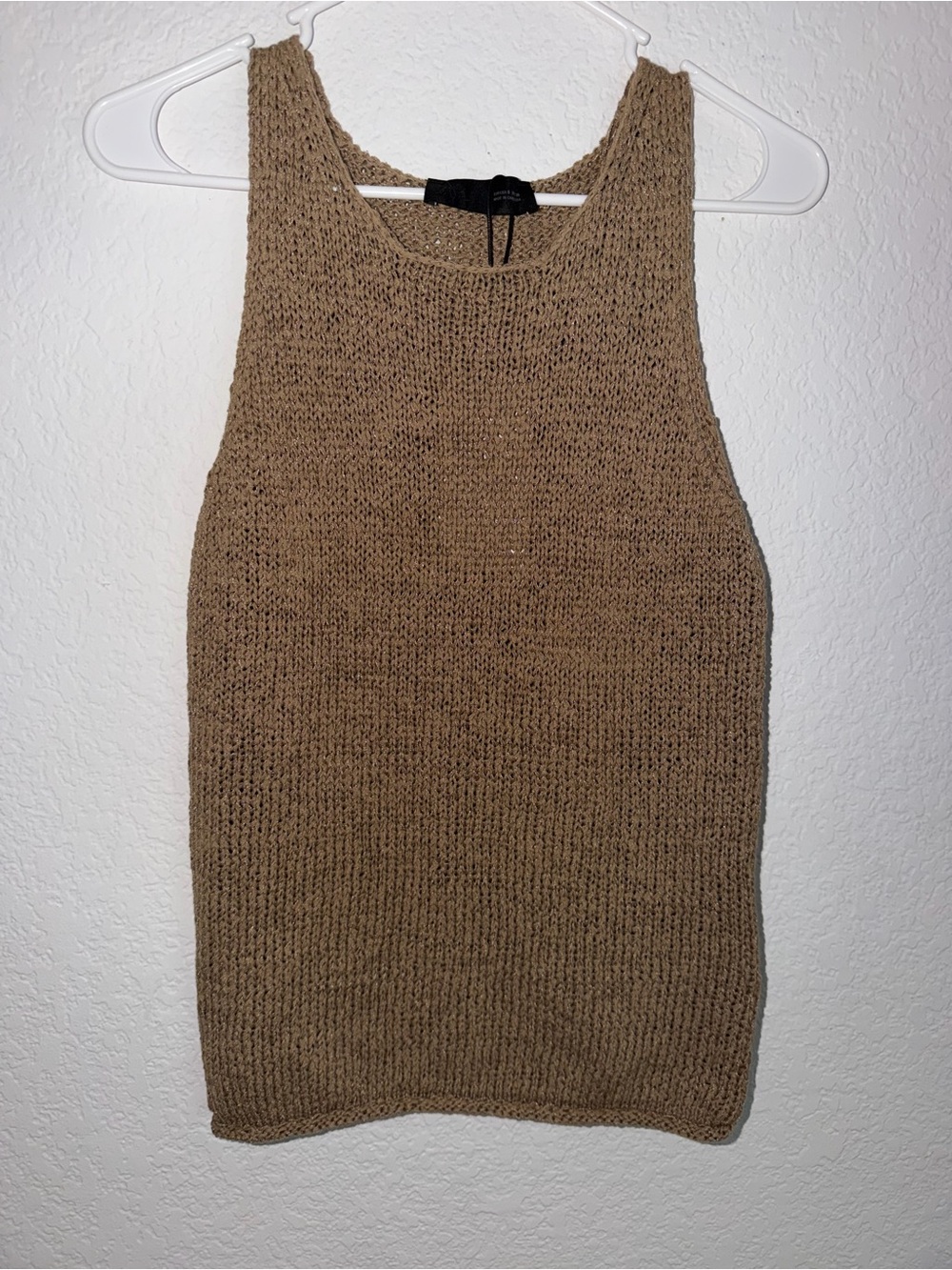 Zara Brown Knit Tank Top - Picture 7 of 7